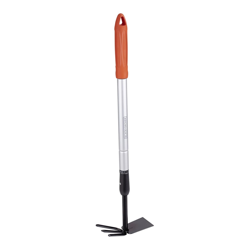 BLACK+DECKER - Bêche de jardin avec décompacteur à trois dents 66-101 cm