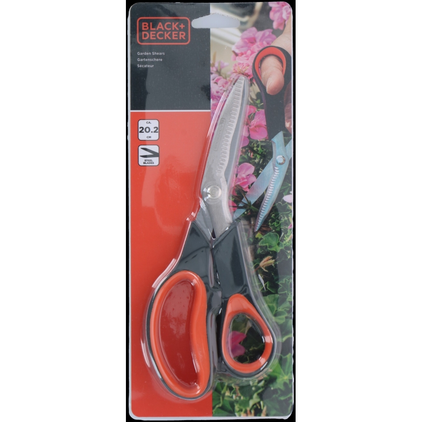 BLACK+DECKER - Tuinschaar voor bloemen 202 mm