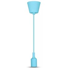 Blauwe Hanglamp aan een koord 1x E27 / 60W / 230V