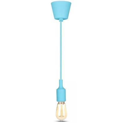 Blauwe Hanglamp aan een koord 1x E27 / 60W / 230V