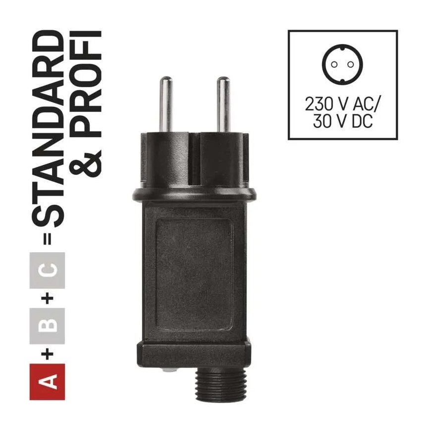 Bloc d'alimentation pour guirlande lumineuse de Noël 12 W/230 V IP44