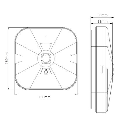 Bloc de secours GATRION LED/1W/230V IP54 6000K