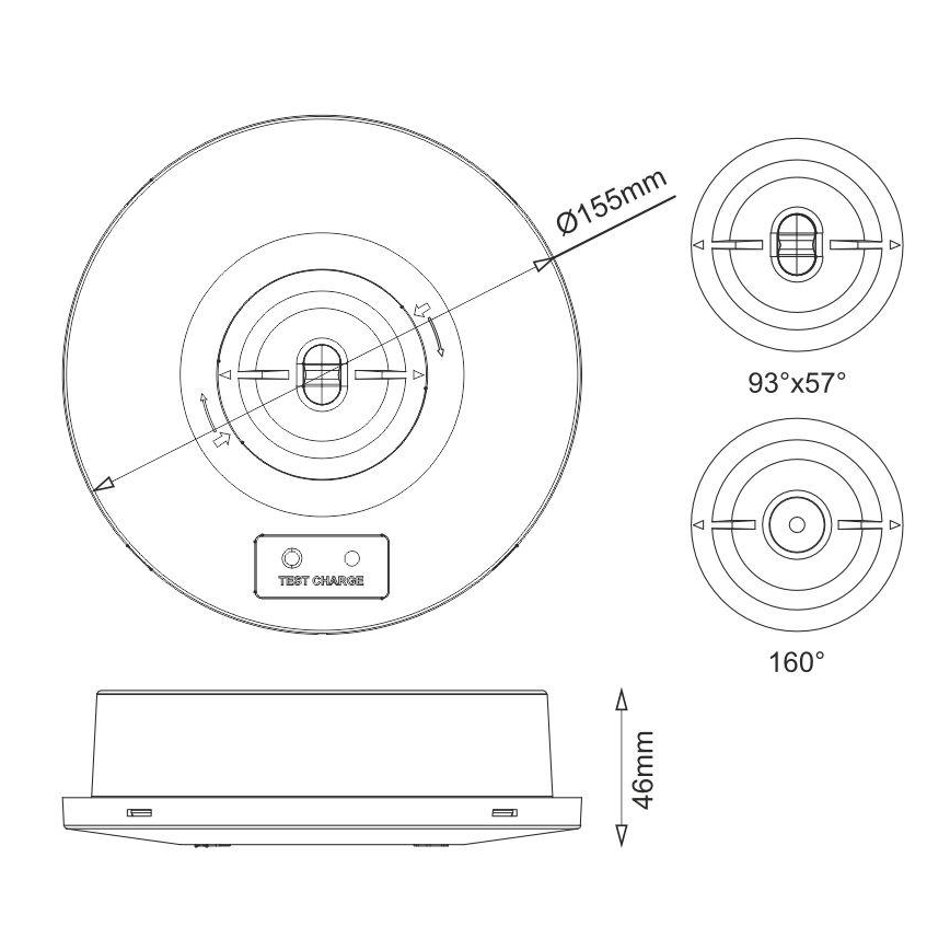 Bloc de secours LED/2W/230V IP65 6000K