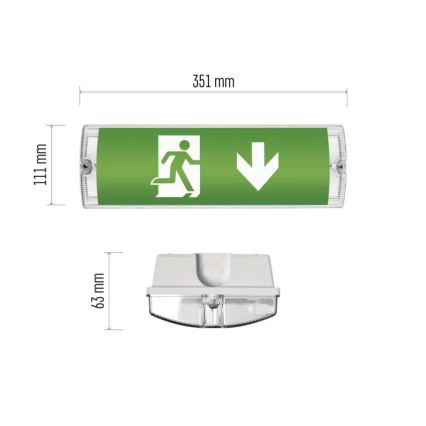 Bloc de secours LED/3W/230V 6000K IP65