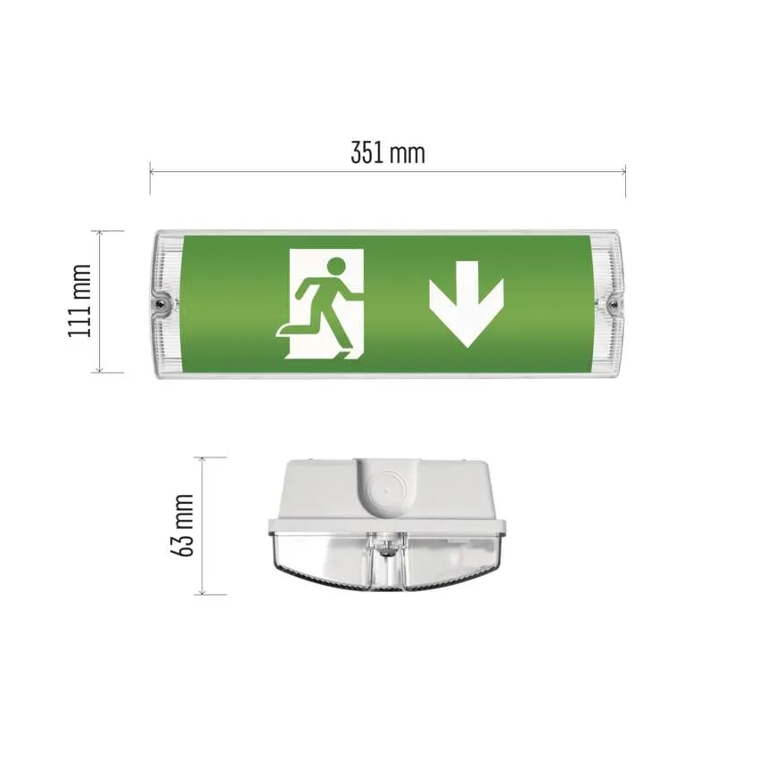 Bloc de secours LED/3W/230V 6000K IP65