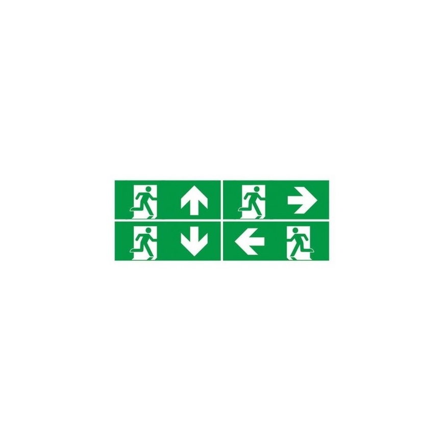 Bloc de secours LED avec un regular functionality test EMERGENCY EXIT LED/3W/230V 6400K IP65