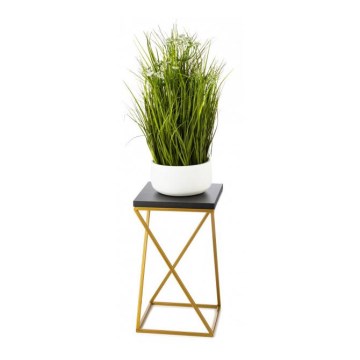 Bloemen/Planten standaard LOFT 40x24 cm goud/zwart