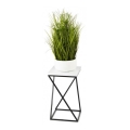 Bloemen/Planten standaard LOFT 40x24 cm zwart/wit