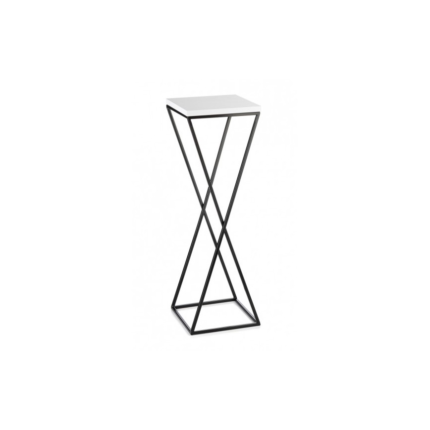 Bloemen/Planten standaard LOFT 70x24 cm zwart/wit