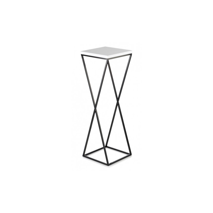 Bloemen/Planten standaard LOFT 70x24 cm zwart/wit