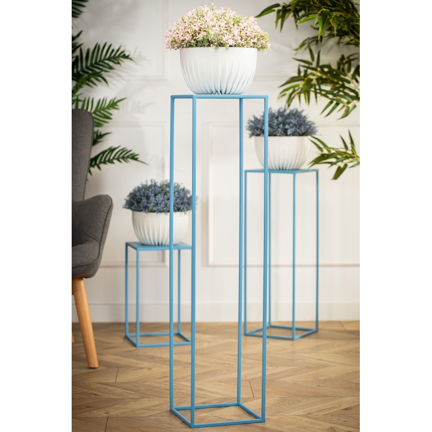 Bloemen standaard 100x24 cm blauw