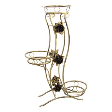 Bloemen standaard 100x70 cm goud