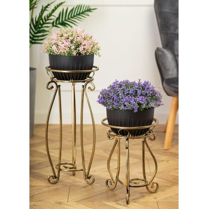 Bloemen standaard 37x29 cm goud