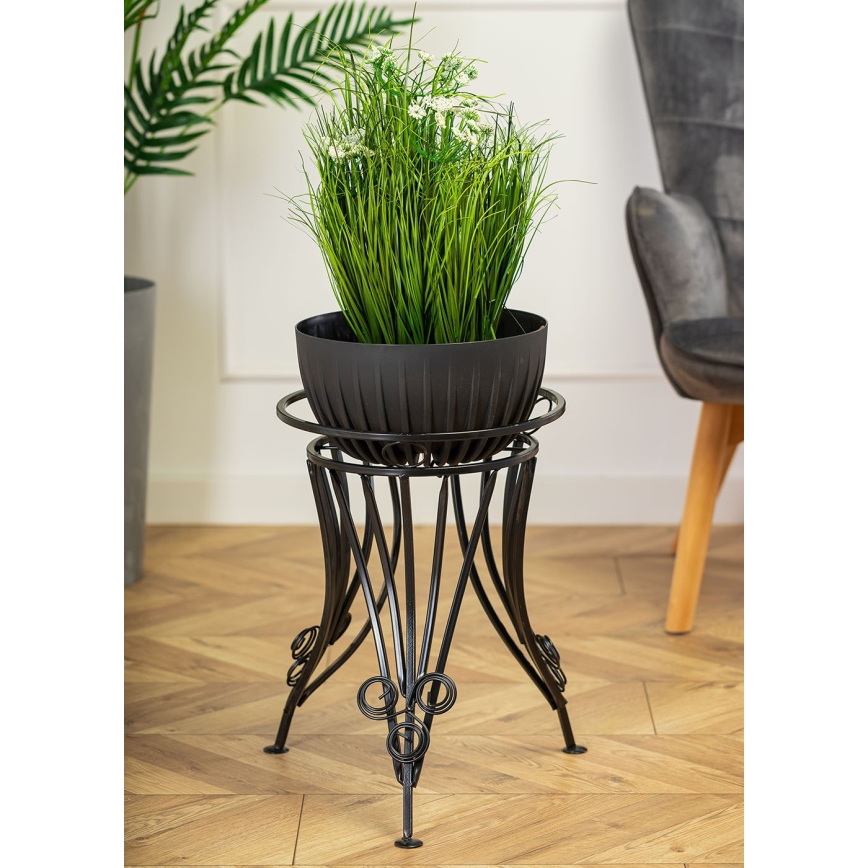Bloemen standaard 47x43 cm zwart