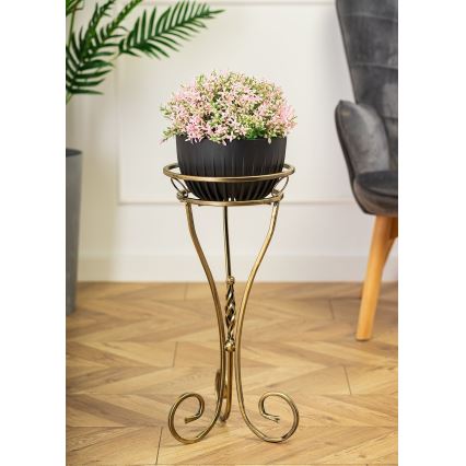 Bloemen standaard 60x28 cm goud