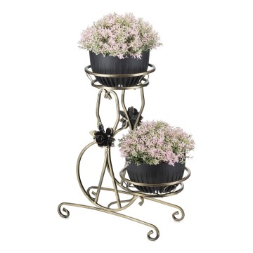 Bloemen standaard 64x54 cm goud