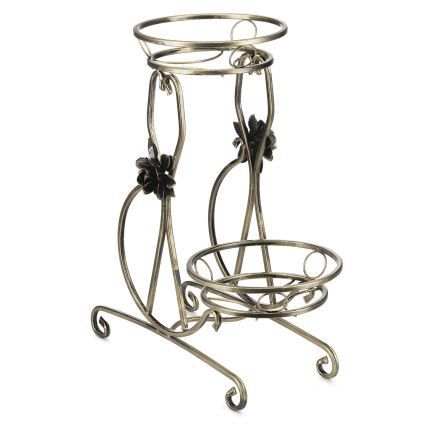 Bloemen standaard 64x54 cm goud