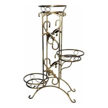 Bloemen standaard 90x65 cm goud