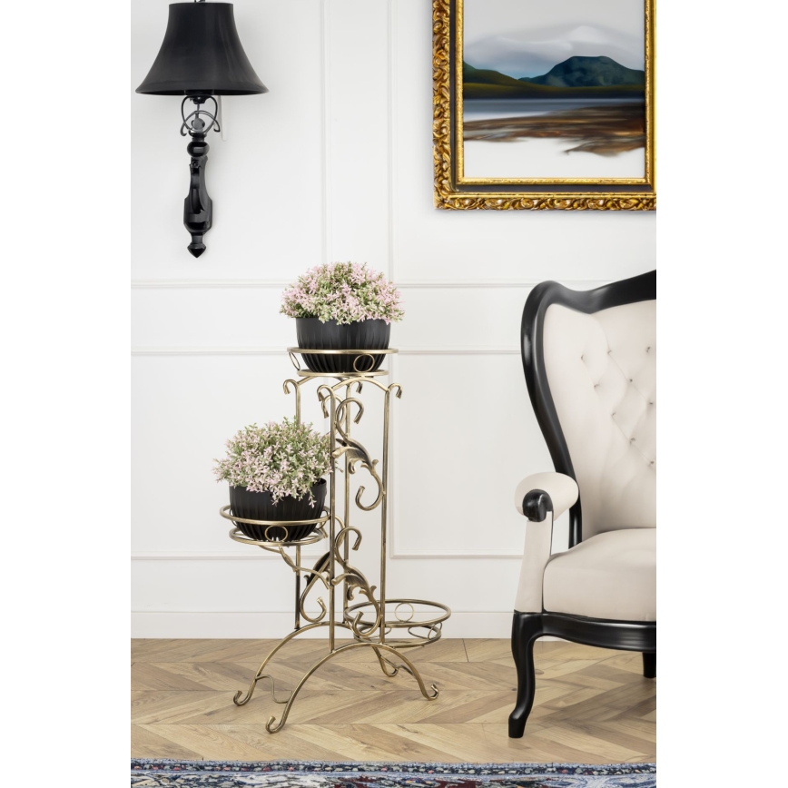 Bloemen standaard 90x65 cm goud