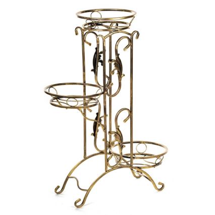 Bloemen standaard 90x65 cm goud