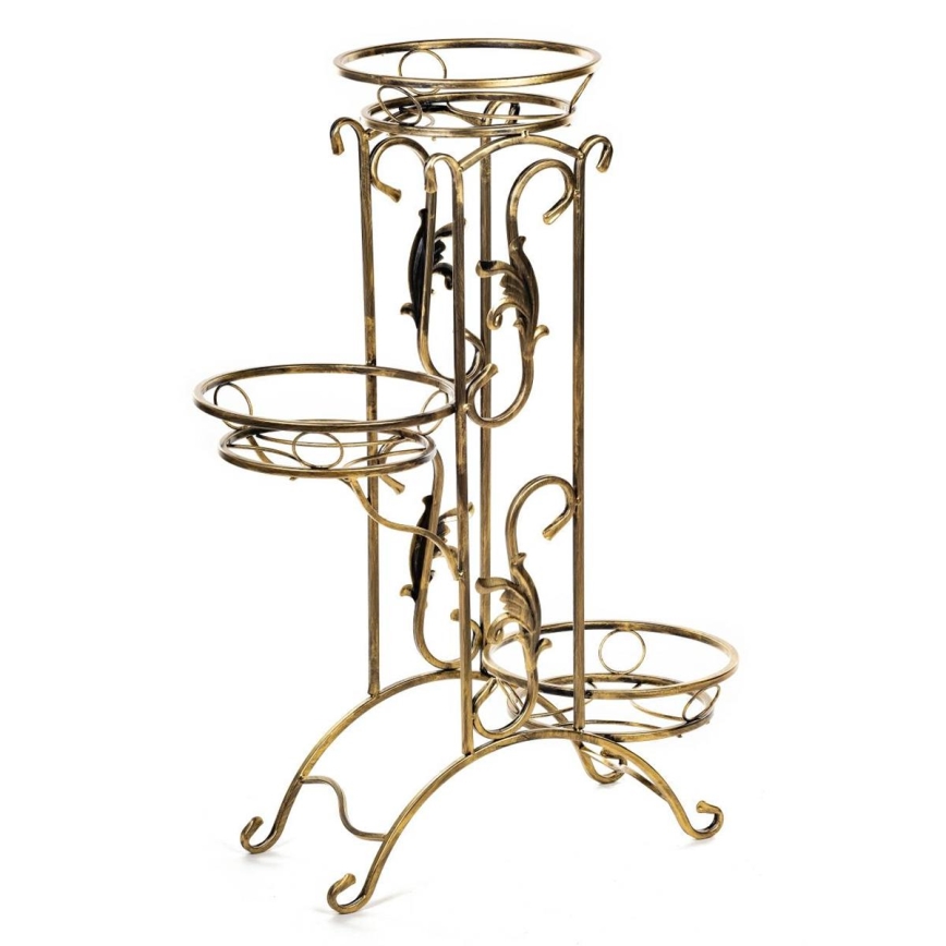 Bloemen standaard 90x65 cm goud