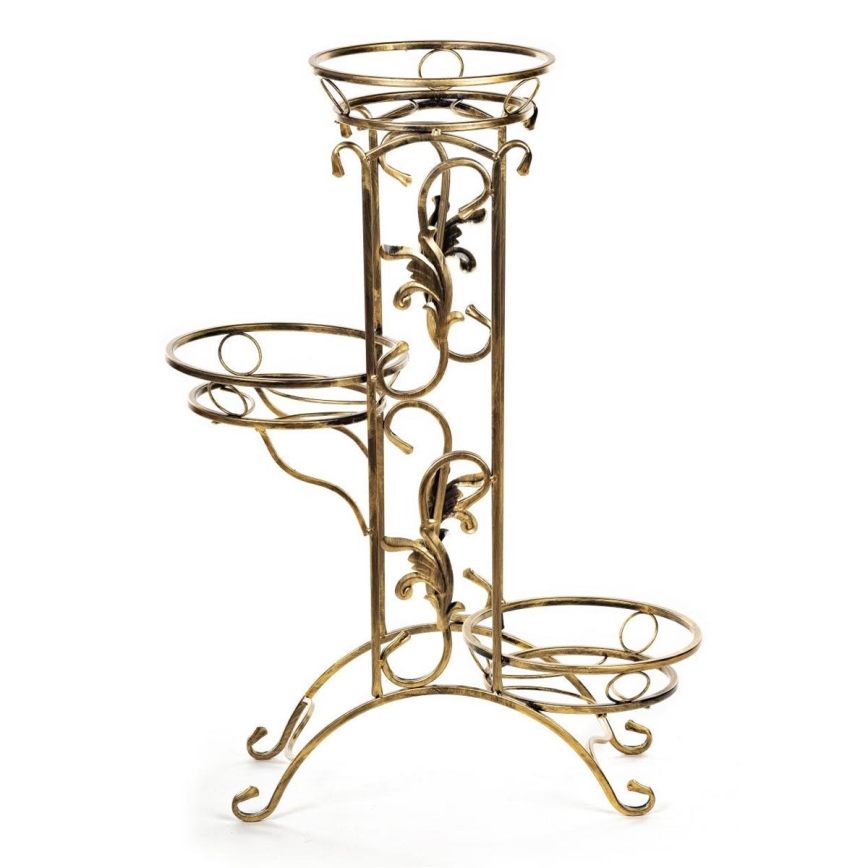 Bloemen standaard 90x65 cm goud
