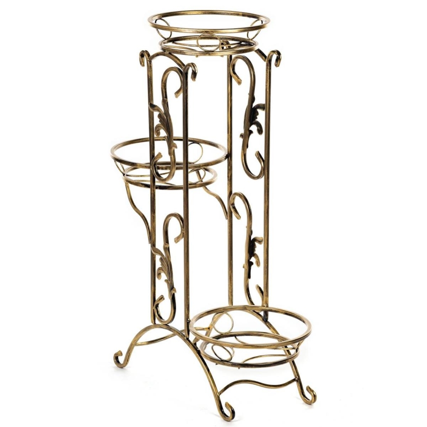 Bloemen standaard 90x65 cm goud