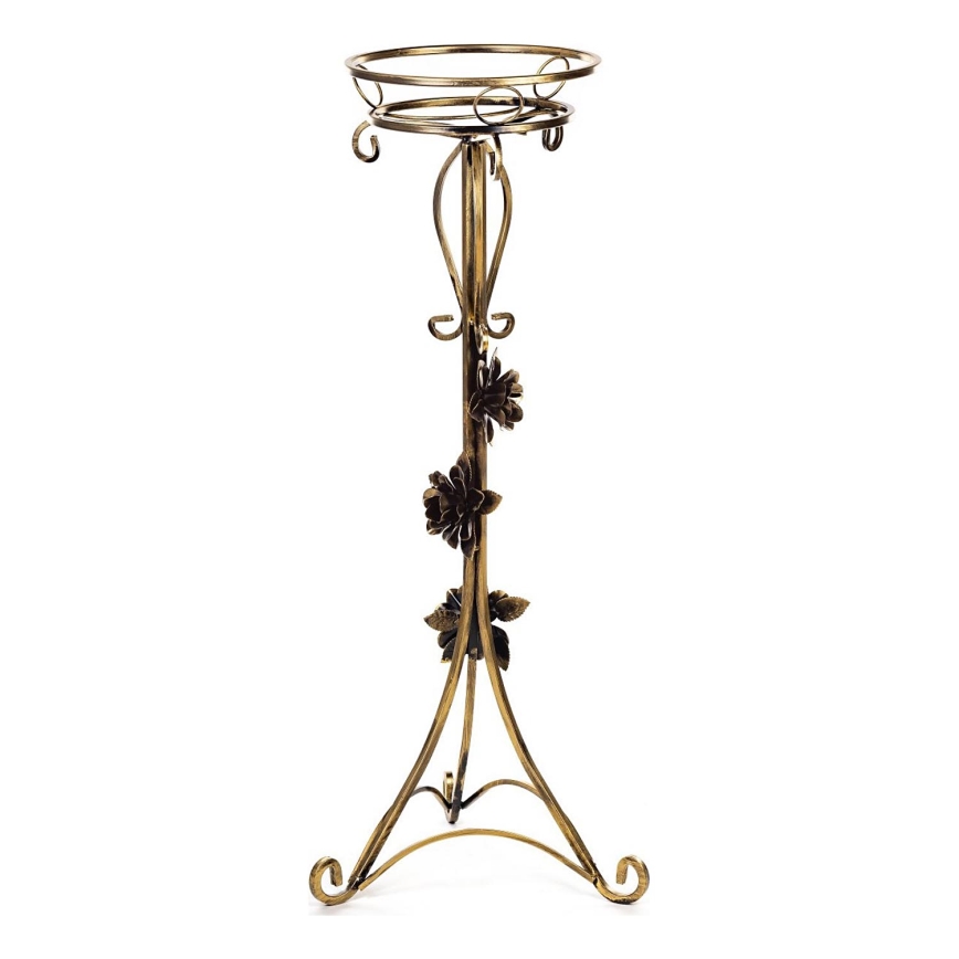 Bloemen standaard 95x38 cm goud