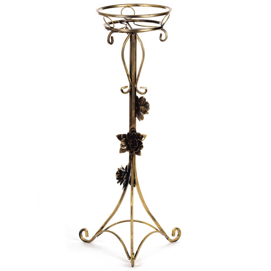 Bloemen standaard 95x38 cm goud