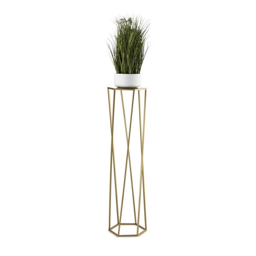 Bloemenstandaard 100x24 cm goudkleurig