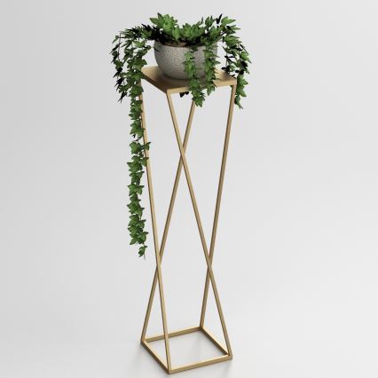 Bloemenstandaard 100x24 cm goudkleurig