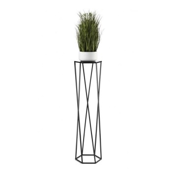 Bloemenstandaard 100x24 cm zwart