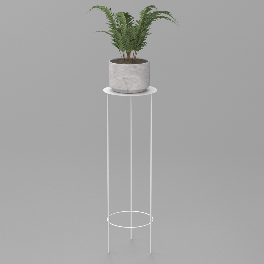 Bloemenstandaard 100x32 cm wit