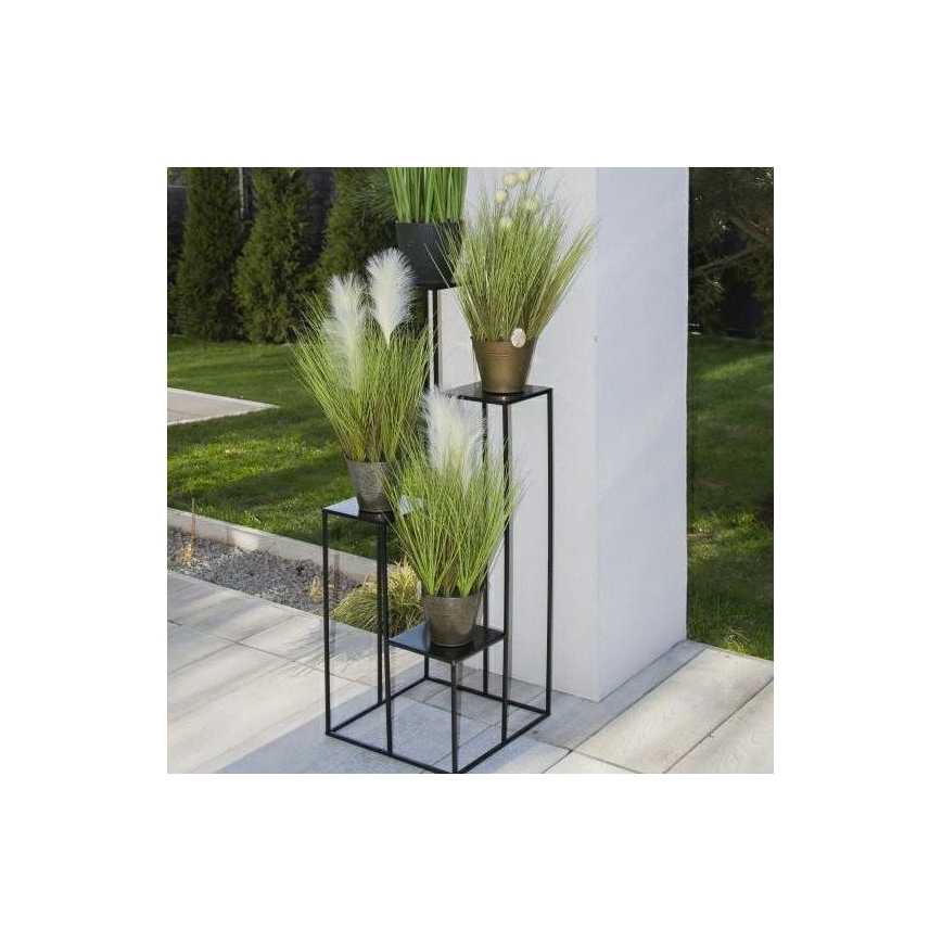 Bloemenstandaard 110x40 cm zwart