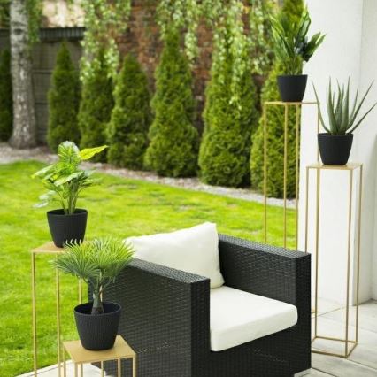 Bloemenstandaard 130x24 cm goudkleurig