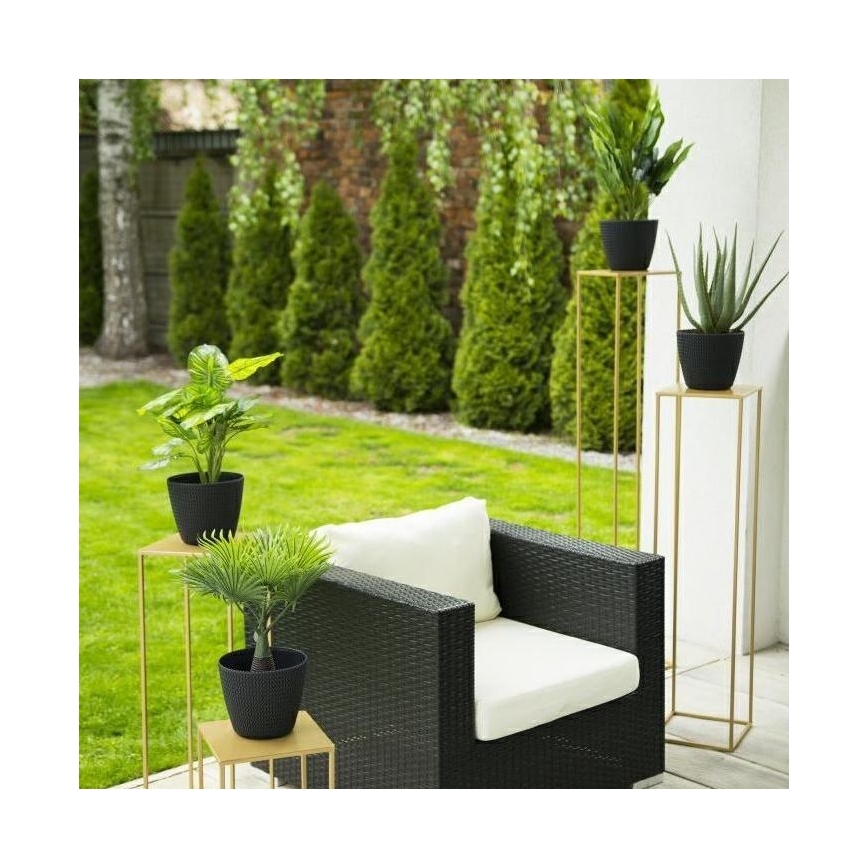 Bloemenstandaard 130x24 cm goudkleurig