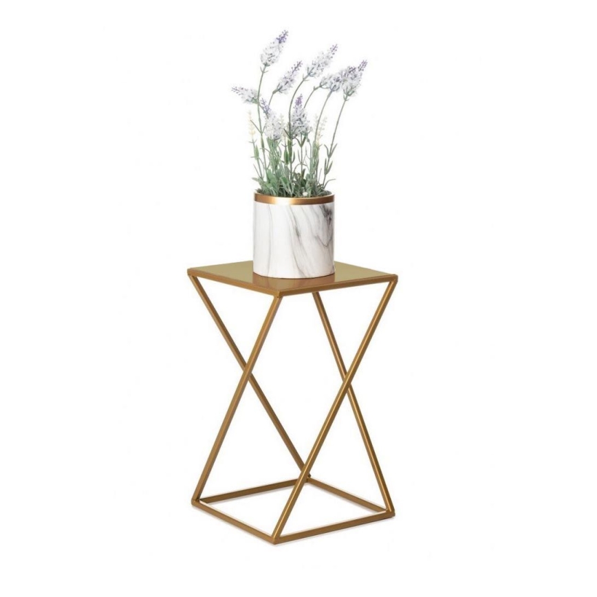 Bloemenstandaard 40x24 cm goudkleurig