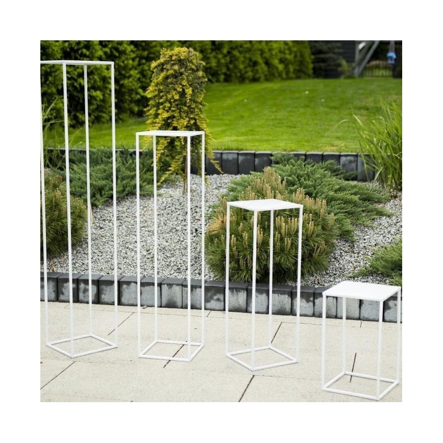 Bloemenstandaard 40x24 cm wit