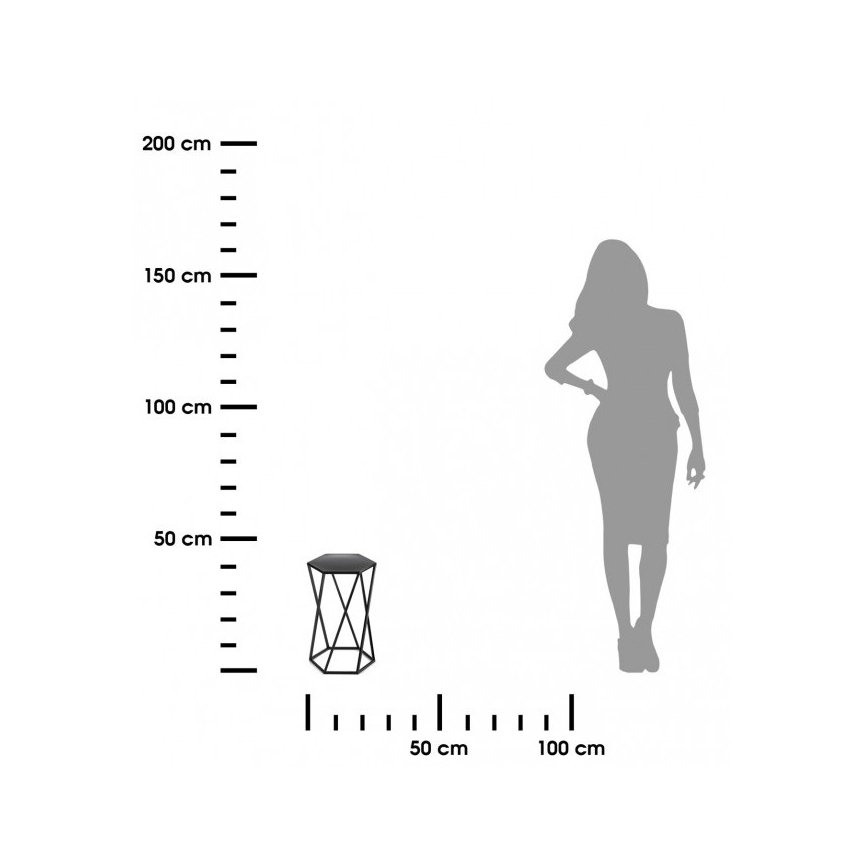 Bloemenstandaard 40x24 cm zwart