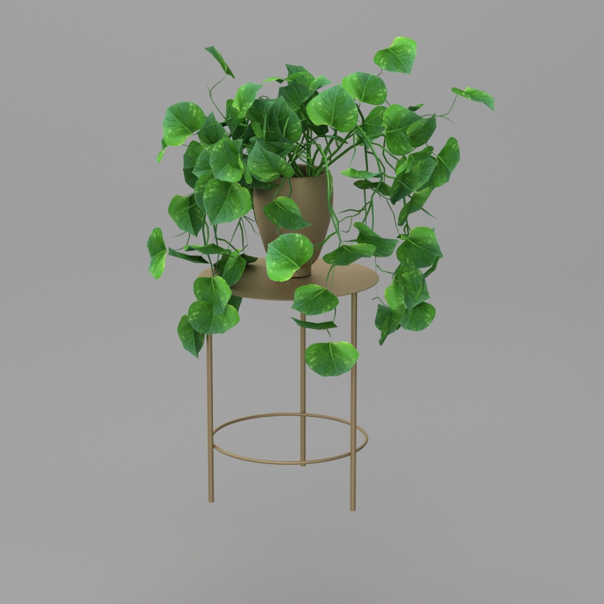Bloemenstandaard 40x32 cm goudkleurig