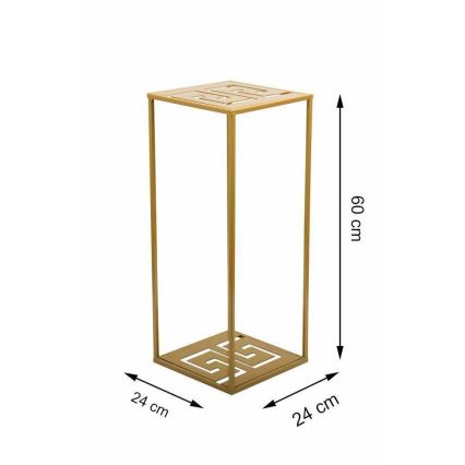 Bloemenstandaard 60x24 cm goud