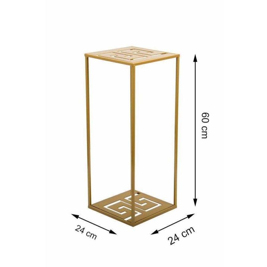 Bloemenstandaard 60x24 cm goud