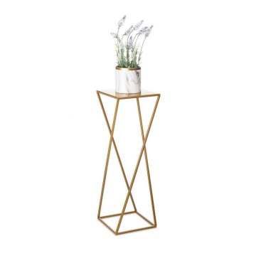 Bloemenstandaard 70x24 cm goudkleurig