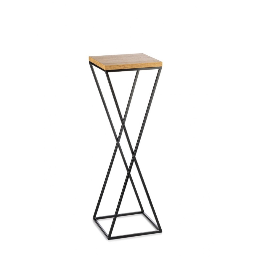 Bloemenstandaard 70x24 cm zwart/bruin