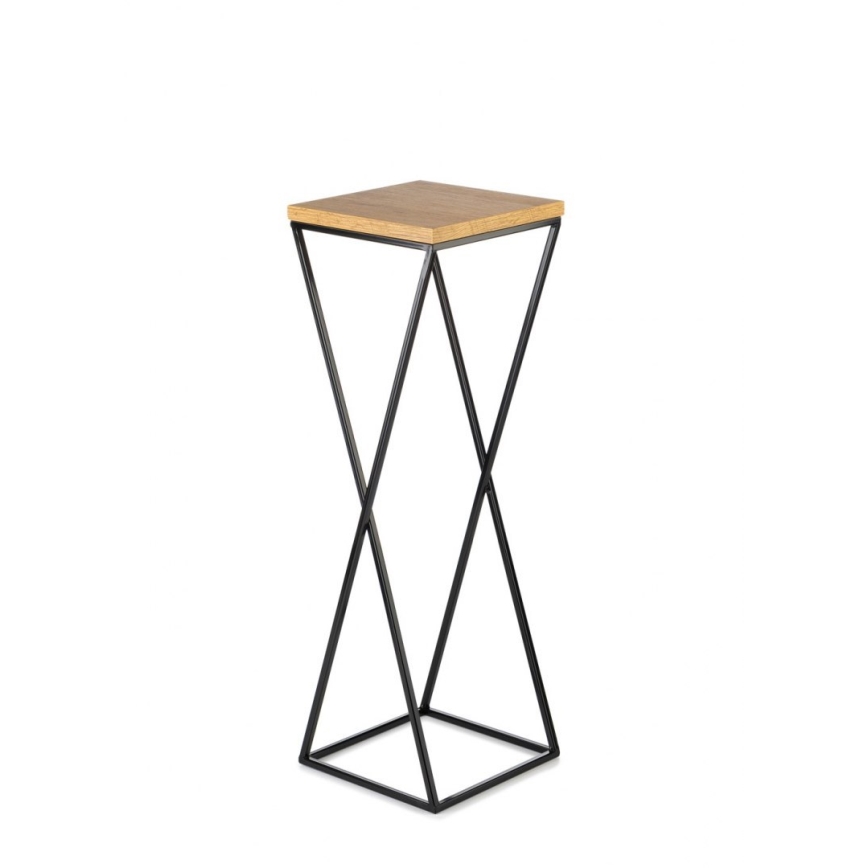 Bloemenstandaard 70x24 cm zwart/bruin