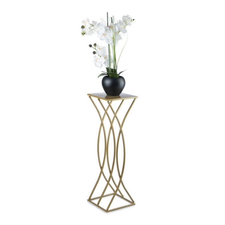Bloemenstandaard 75x23 cm goudkleurig