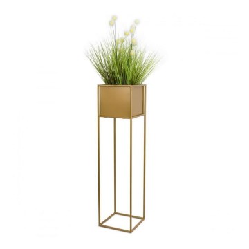 Bloemenstandaard 90x24 cm goudkleurig