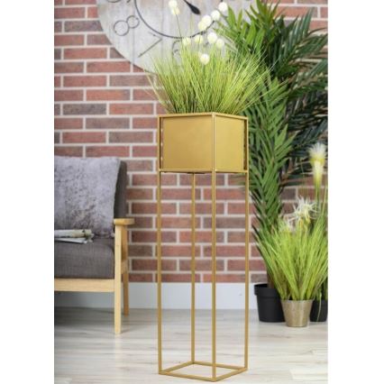Bloemenstandaard 90x24 cm goudkleurig