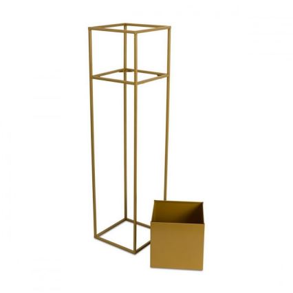 Bloemenstandaard 90x24 cm goudkleurig