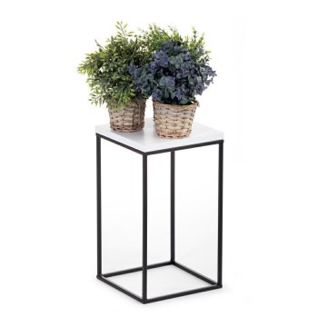 Bloemenstandaard BASICLOFT 40x24 wit/zwart